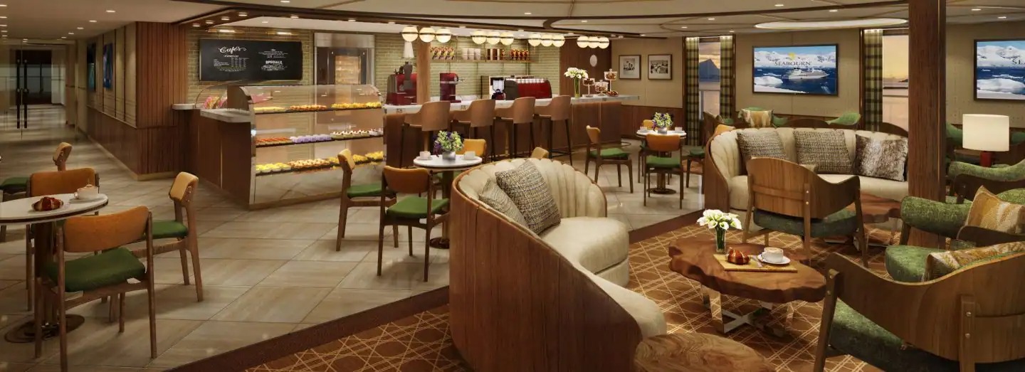 Seabourn Encore 航行於暮色海面